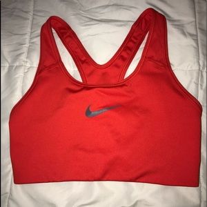 Red Nike Sports Bra
